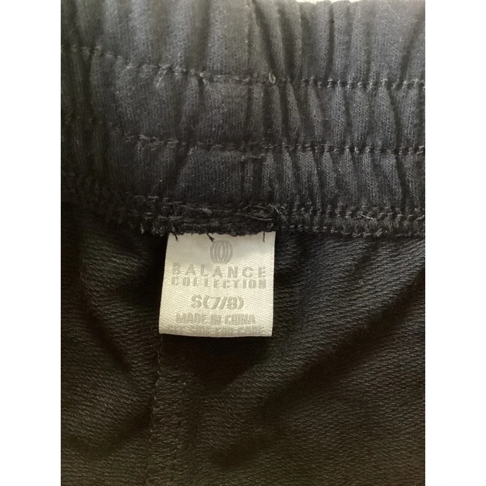 Balance‎ Collection Girls Black Athletic Shorts Size S 7/8 NWT 667507BK
